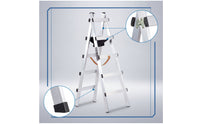 Stepladder Ladder Anti-Slip Double-Sided Ladder Stable Step Stool for Homeowners, Painters, Home Repairs, Garage, Closet