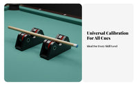 2 Pieces Double-Wheel-Wheel Design Pool Cue Straightness Checker Accurate Inspection Billiard Cue Straightness Checker Fluid Rotation