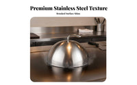 Brushed Finish Stainless Steel Steak Cover Long-Lasting Teppanyaki Grill Cover Easy to Clean for Chefs, Home Cooks, Restaurants, Banquets
