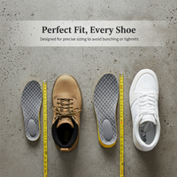 Latex Shock-Absorbing Insoles for Sports and Prolonged Standing, Odor-Resistant