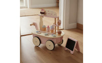 Ice Cream Role Play Cart Colorful Wooden Ice Cream Cart Educational Plaything for Kids