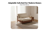 Multifunctional Design transformable Sleeper Sofa with Storage Foldable Pull-extendable Sleeper with Storage Chaise Modern Minimalist design Living Room Furniture Space-Saving for Apartment Dwellers, Families, Homeowners, attic, Den