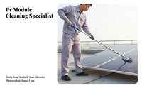 Custom Design Photovoltaic Panel Cleaning Tool Lightweight Solar Panel Cleaning Mop Sturdy Extension Pole Dust Mop Streak-Clear for Maintenance Crew, Homeowners, Professional Cleaners, Rooftops, House Exterior, Glass Panes, Ceilings