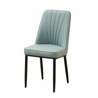 Light Luxury Aesthetic Channel Tufted Side Chair Comfortable Backrest Upholstered Channel-Tufted Chair Padded Seat Household Furniture High-Resilience Cushion for Hotel Owners, Interior Decorators, Homeowners, Dining Room, Restaurant, Kitchen
