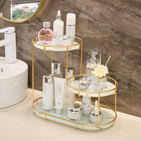 Bathroom Storage Rack Light Luxury Iron Multi-layer Organizer