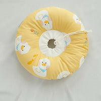Pet Cone for Dogs and Cats, Cartoon Pet Cone with Drawstring, Textile Donut After Surgery to Prevent Bite Lick, Universal Fit Pattern