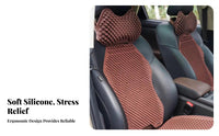 Breathable Silicone Car Seat Cushion Reduces Fatigue Ventilated Seat Pad Soft and Comfortable for Drivers, Seniors, Truck, Long Drives, Home