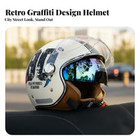 All Season Electric Bike Helmet Design Double Visor Motorcycle Helmet CCC & DOT Certified Safety Gear Quick Release Buckle for Men, Women, Commuters, Daily Commute, City Riding
