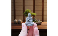 Miniature Monk Little Miniature Buddha Compact Contemplative Figurine for Terrarium, Tabletop
