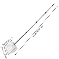 Chicken Manure Scooper with Long Handle Easy-to-Clean Chicken Coop Cleaner Ladle Ergonomic Sifting with Long Handle for Fowl Farmers