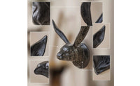 Hare Head Wall Hook Antique-Style Bunny Wall Hook Rustic Hanger for Entryway, Hallway, Bedroom