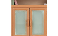 Miniature Storage Cabinet Functional Doors and Drawer Mini Cupboard Model Collectible Item Dollhouse Wardrobe for Collectors, Kids