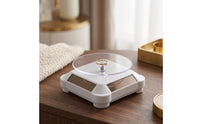 360-Degree Rotating Display Stand Countertop Solar Display Stand Compact Solar Turntable Motorized for Collectors
