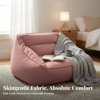 With Backrest Single Person Floor Sofa Comfortable Bean Bag Chair Relaxing Indoor Furniture No Assembly Required for Adults, Students, Gamers, Bedroom, Dorm Room, Reading Nook, Apartment