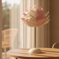 Corded Rose Lamp Sculptural Flower Lamp Cute Modern for Reading Corner