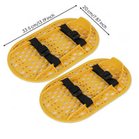 Perforated Concrete Polishing Shoes Adjustable Straps Floor Finishing Shoes Flat Sole Floor Polishing Shoe Wear-Resistant