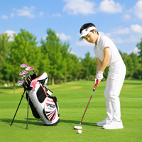 Beginner Kids Club Set, 6 Piece Right-Handed with Lightweight Carbon Fiber Shafts, Putter, Stand Bag, for 95-115cm Junior Players