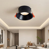 Downlights for ceiling made of premium metal for living room and kitchen, modern spotlights with recessed led