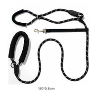 Integrated Collar Design Dog Muzzle Leash Set Walk Control Anti-Bark Dog Harness Leash for Outdoor