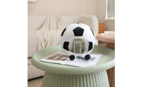 Fuzzy Soccer Ball Headwear Funny Soccer Ball Hat Lightweight Fuzzy Football Hat for Photo Booths