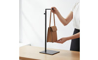 Metal Purse Display Rack Sturdy Purse Display Stand Minimalist Design Countertop Bag Holder for Boutique Owners, Commerce Show, Closet Organization
