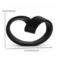 Geometric Continuous Loop Statue Modern Loop Mineral-Finish Decorative Object-Decorative Piece for Living Room, Office