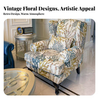 side-panel armchair Chair Highrear Design Upholstered side-panel armchair Traditional rustic American Country look Single Sofa for Residents, Adults, Living Room, Bedroom, Balcony