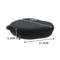 Hard exterior Headphone Case Internal Mesh Pocket over Ear Headphone Carrying Case Universal Compatibility Headset Carrier for Commuters