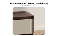 Combination Lock Locking 2-Drawer Cabinet Modern Design 2-Drawer Locking Nightstand Keyless Entry Bedside Table Sturdy Construction for Homeowners, partners, technology aficionados, Next to Bed, Guest Room, Apartment, Home Office