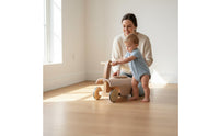 Wooden Balance Bike Motor Skills Infant Stability Helper Educational Wooden Infant Pusher for Infants, Young Children