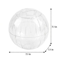 18cm Hamster Ball with Secure Assembly, Transparent Exercise Sphere for Sugar Gliders and Squirrels, Indoor Outdoor Activity Use