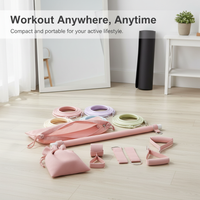 Multifunctional Pilates Bar Resistance Band Set for Women, High-Pull Training, Shoulder and Back Sculpting