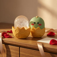 Yellow and Green Chick Ice Mold Domed Face Ice Mold Embossed Kitchen Item Shell-Shaped