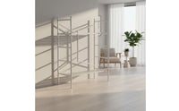 Foldable Design Mobile Folding Scaffolding With Wheels Rolling Work Platform Ladder Heavy Duty Adjustable Height Scaffold Structure Multipurpose for Painters, Decorators, DIY Enthusiasts, Home Renovation, Warehouse