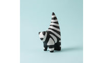 Elegant Abstract Cat Figurine Classic Black and White Ceramic Cat Sculpture Excellent Workmanship for Desktop, TV Stand, Bookshelf