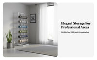 Large Capacity Multi-Layer Exercise Mat Stand Space-Saving Exercise Mat Holder Stable and Long-Lasting Freestanding Gym Rack Easy Retrieval for Apartment
