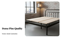 SturdyDuty rollable Slatted Bed Board Anti-Sagging Mattress Support Breathable Bedroom Furniture Lowheight for Seniors, Students, Homeowners, Guest Room, On Floor, RV