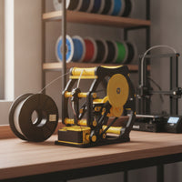 Electric Filament Respooler Tabletop Filament Winding Machine Tool Compact for 3D Printing Enthusiasts, Workshop, Maker Desk