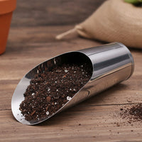 Stainless Steel Garden Scoop Sturdy Soil Scoop Easy-to-Clean Gardening Tool Indoor for Hobbyists