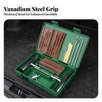 59 Pieces Emergency Use Tubeless Tire Plug Set Strong Adhesion Tubeless Tire Plug Kit Portable Storage Case Vehicle Maintenance Supply Quick and Simple Solution for DIY Mechanics, Motorcyclists, Roadside, Journeys, Long-Distance Travel, Workshop