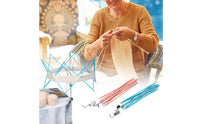 Multi-Purpose Yarn Winder Yarn Holder Combo Easy to Use Manual Yarn Holder Quick Setup Craft Tool Adjustable Clamp for Knitters, Crafters, Sewing Room, Workbench