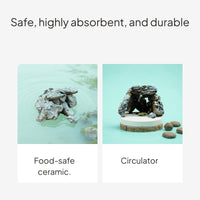 Ceramic Habitat Rock Decor for Aquariums and Terrariums