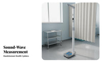 Sound Wave Height and Weight Scale High Precision Electronic Height Weight Machine Large Digital Display Digital BMI Scale with Stadiometer