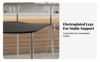 Minimalist Design Backless Metal Frame Stool utilitarian design Bar Chair Nordic Aesthetic Seating Furniture Counter Height for Restaurateurs, Business Owners, Reception Area, Restaurant, Kitchen Island, Basement