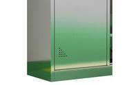 Stainless Steel Locker Rust-Resistant Multiple-Door Metal Cabinet Ventilated Design Employee Storage Cabinet for Employees, Cleanroom, Changing Room
