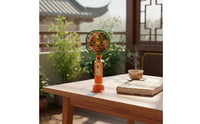 3-Speed Adjustable Retro Handheld Fan Lightweight Chinese Design Portable Fan Pocket Size for Travel, Office, Outdoor