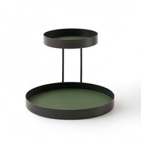 Two-Tier Cosmetic Organizer Double-Layer Desktop Storage Tray Modern for Dresser