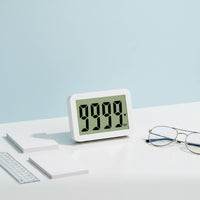 Lock Function Countdown Timer Built-in Stand Desk Timer Large LCD Display Timekeeping Device for Students