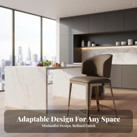 Italian Design Stainless Steel Kitchen Island Chair Light Luxury Design Upholstered Bar Stool Comfortable Cushion Modern Kitchen Island Stool Ergonomic Backrest for Adults, Homeowners, Business Owners, Restaurant, Cafe