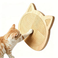 Wooden Cat Scratching Board Long-Lasting Cat Scratcher with Wood Frame